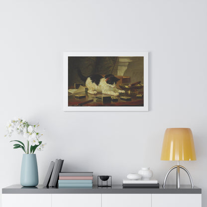 Kitten's Game Framed Painting Poster