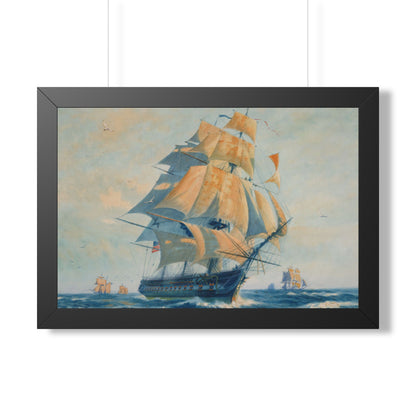 USS Constitution "Old Ironsides" Framed Print | Gordon Grant
