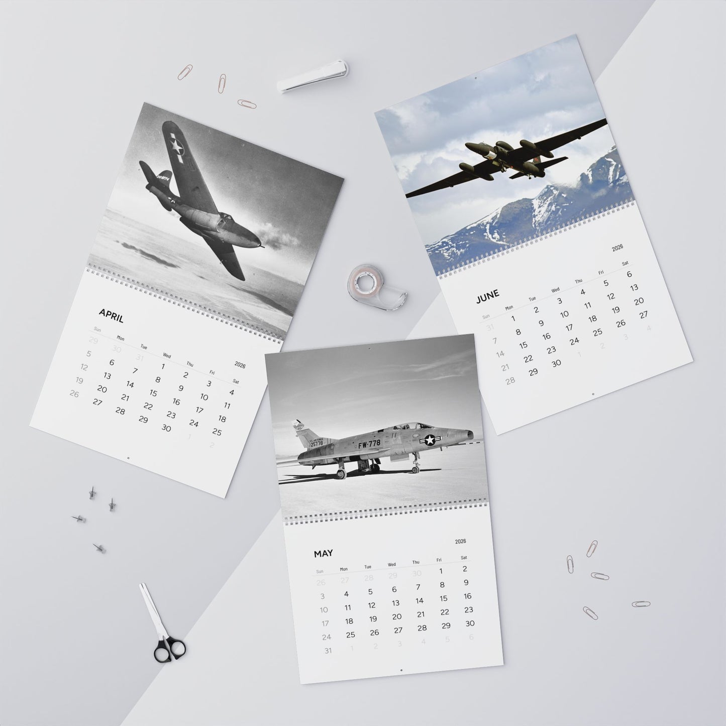 100 years of American Aircraft 2026 Calendar