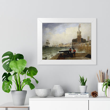 Semaphore at Portsmouth Framed Print | Edward William Cooke, 1836
