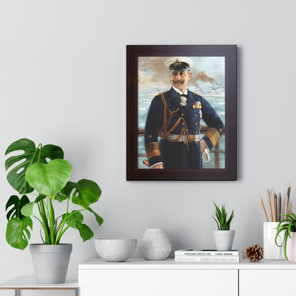 Kaiser Wilhelm II as Grand Admiral Framed Painting Poster