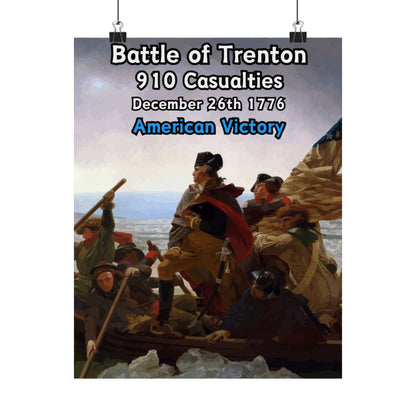 Battle of Trenton Vertical Matte Poster