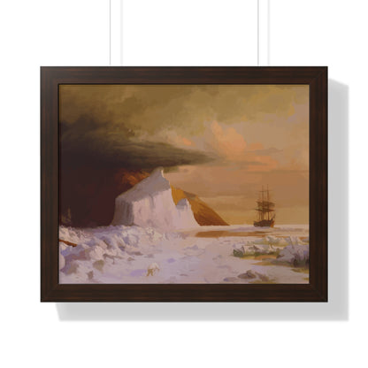 Historical Arctic Summer Framed Painting Poster