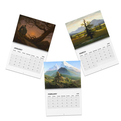 Caspar David Friedrich 2026 (Grid Style) Calendar