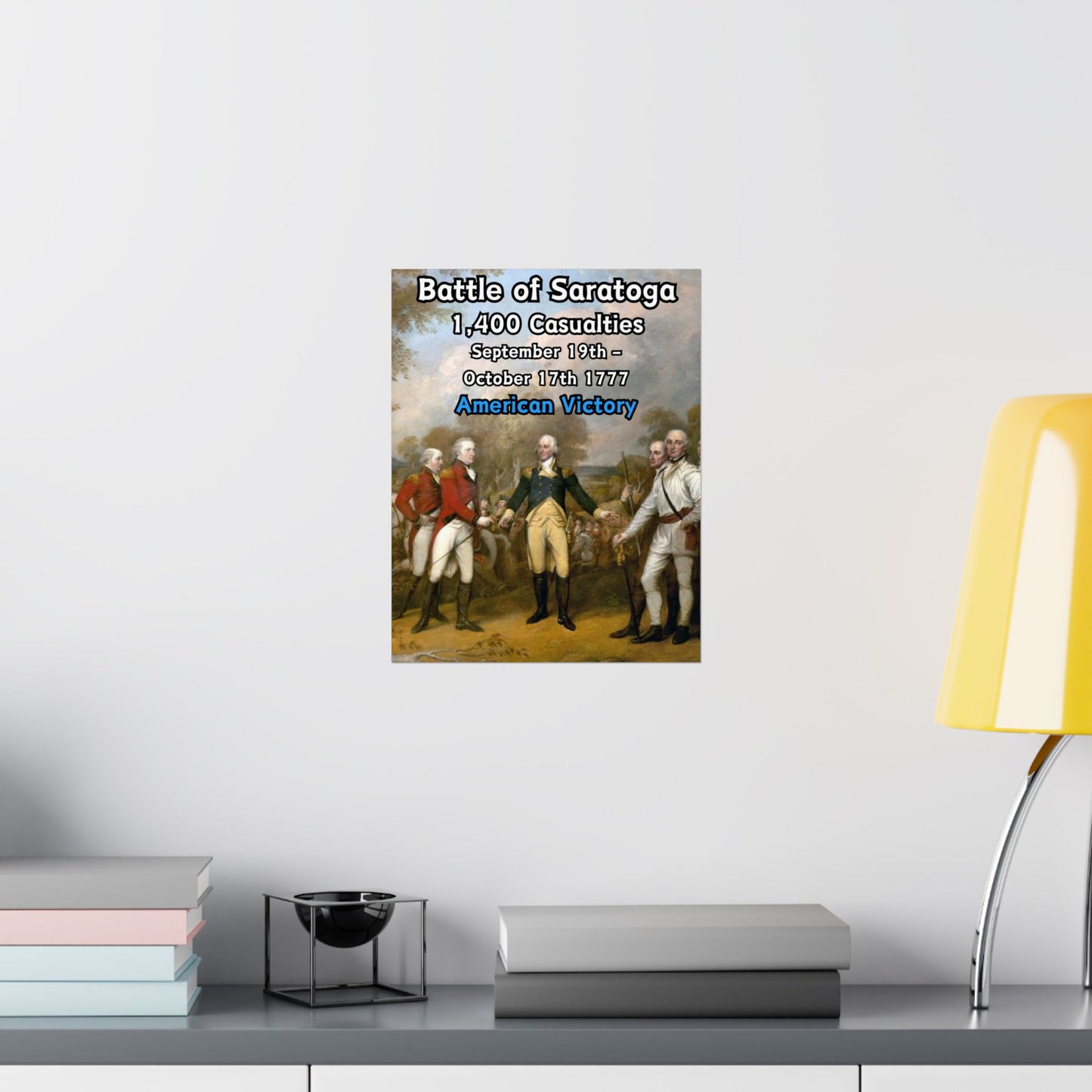 Battle of Saratoga Vertical Matte Poster