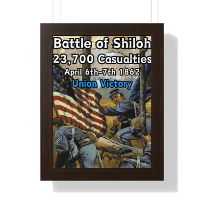 Gerahmtes Poster Historische Schlacht von Shiloh