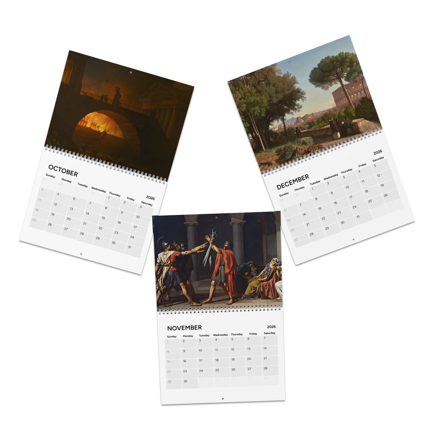 Roman History 2026 (Grid Style) Calendar