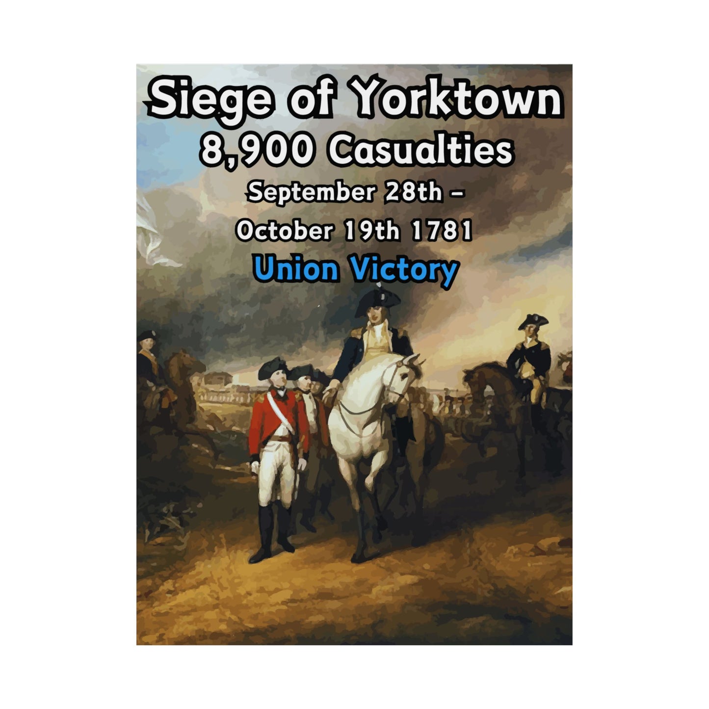 Siege of Yorktown Vertical Matte Poster