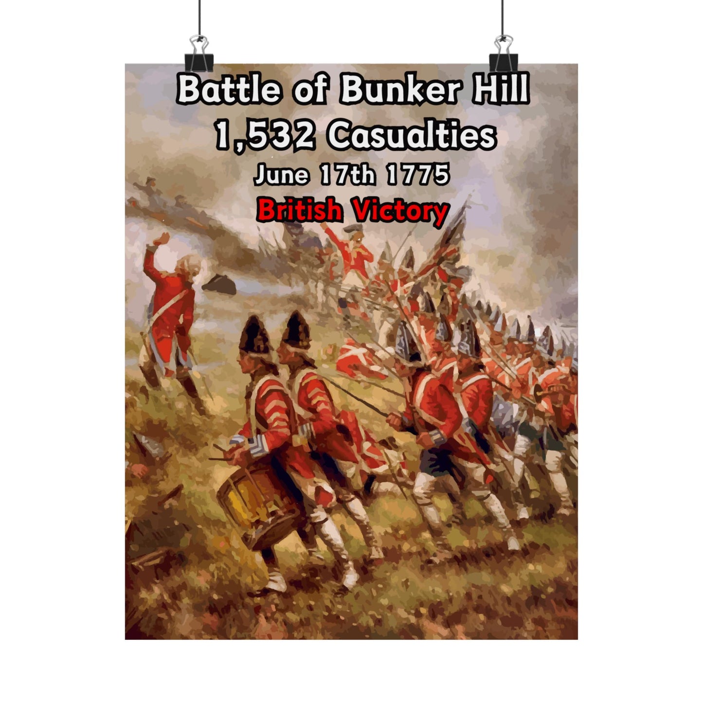 Battle of Bunker Hill Vertical Matte Poster