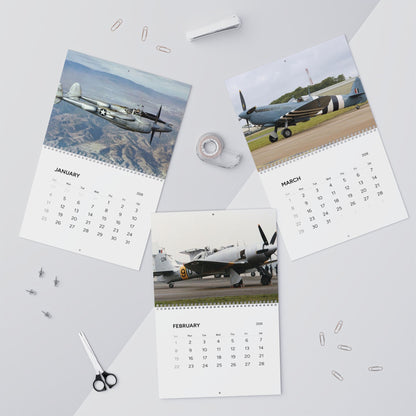 Vintage World War 2 Aircraft 2026 Calendar