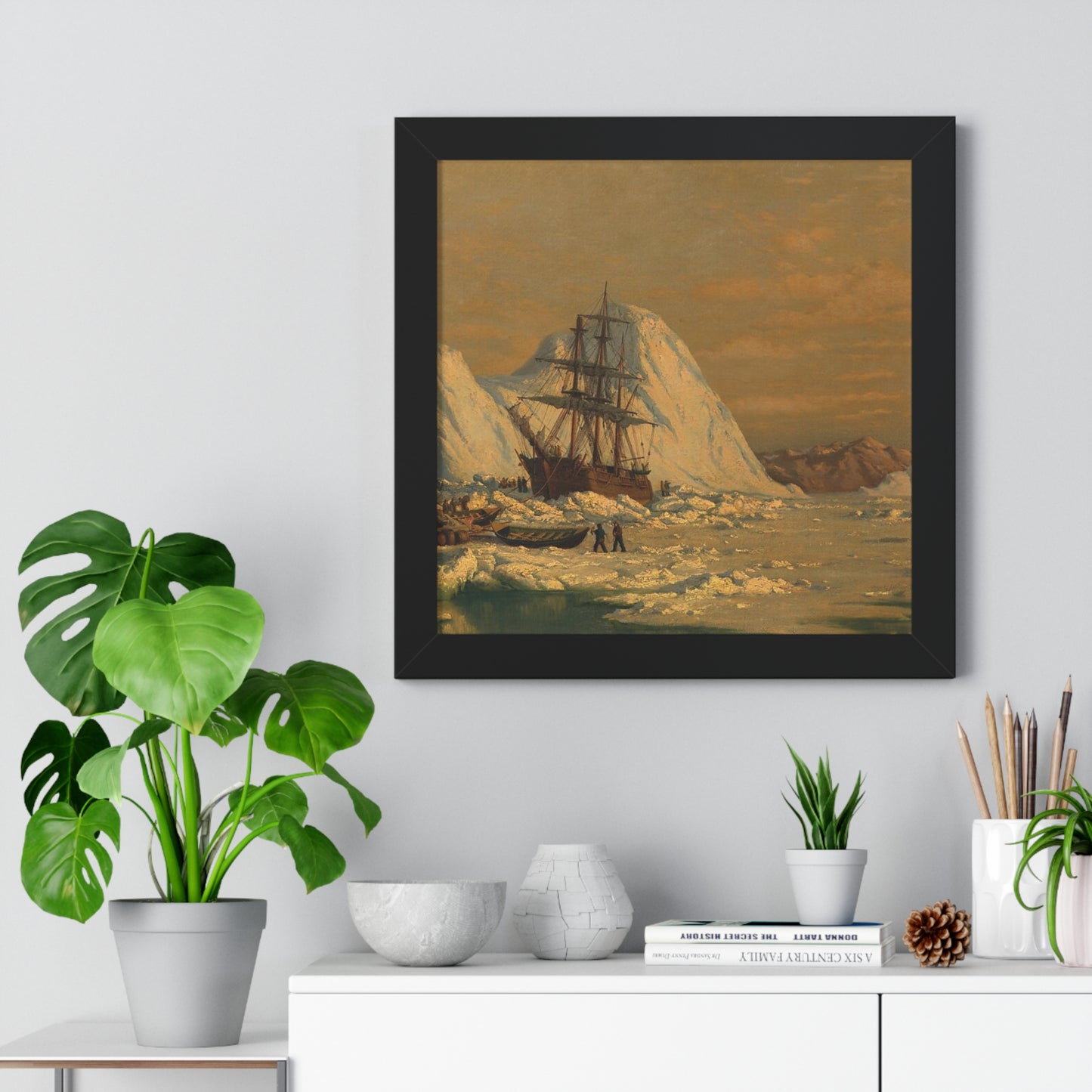 An Incident of Whaling Framed Painting Poster