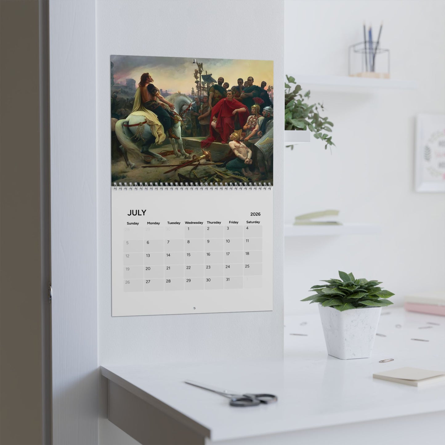 Roman History 2026 (Grid Style) Calendar