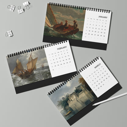 Maritime Art 2027 Desktop Calendar