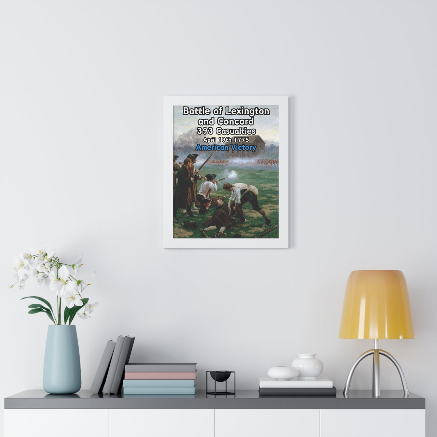 Battle of Lexington and Concord Framed Poster