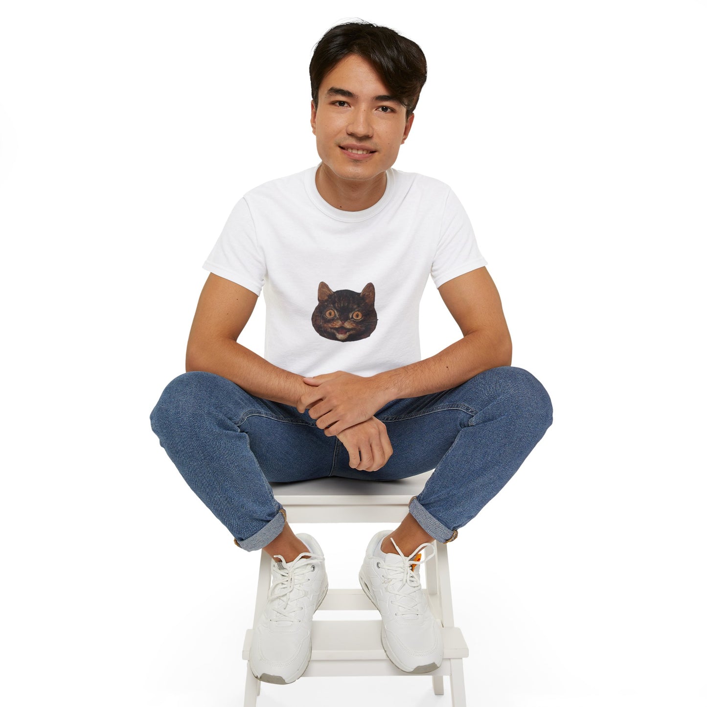 Cat Painting Cutout Unisex Ultra Cotton Shirt