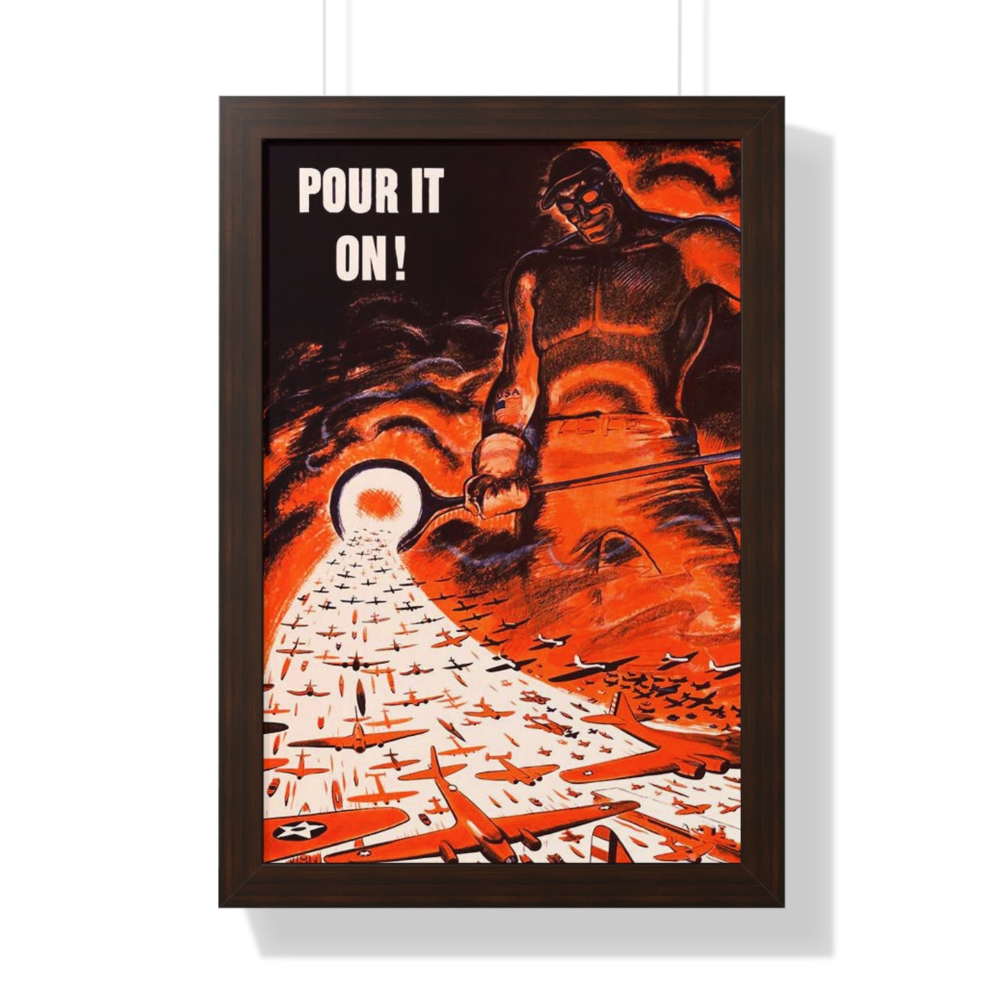 Pour it on Framed Poster