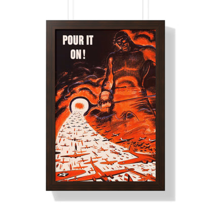 Pour it on Framed Poster