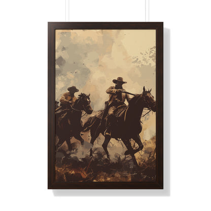 Historical Cowboy Framed Poster