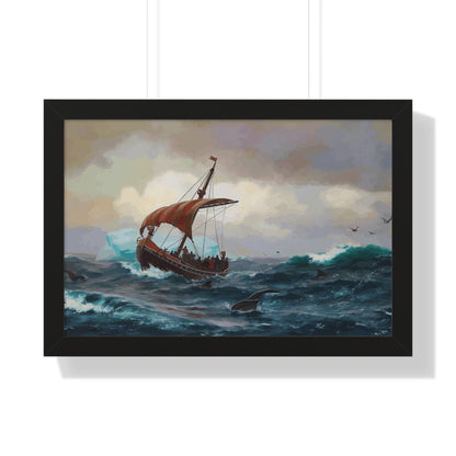 Summer in the Greenland Coast Framed Painting Poster