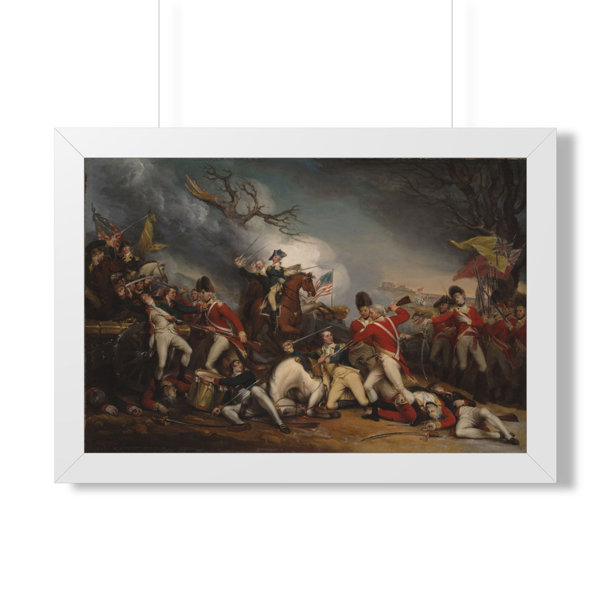 The Death of General Mercer at the Battle of Princeton Framed Print | John Trumbull, c. 1789