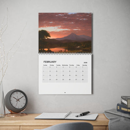 Frederic Edwin Church 2026 (Grid Style) Calendar