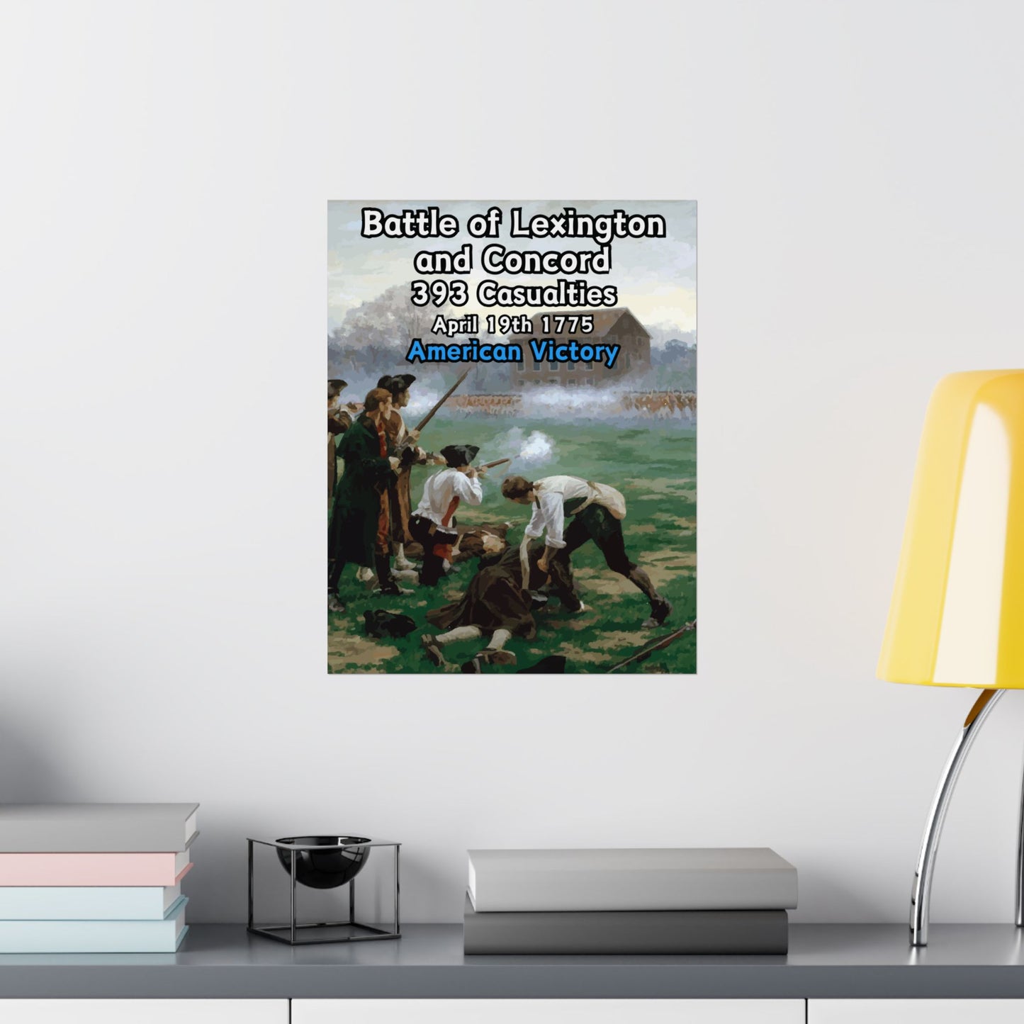 Battle of Lexington and Concord Vertical Matte Poster