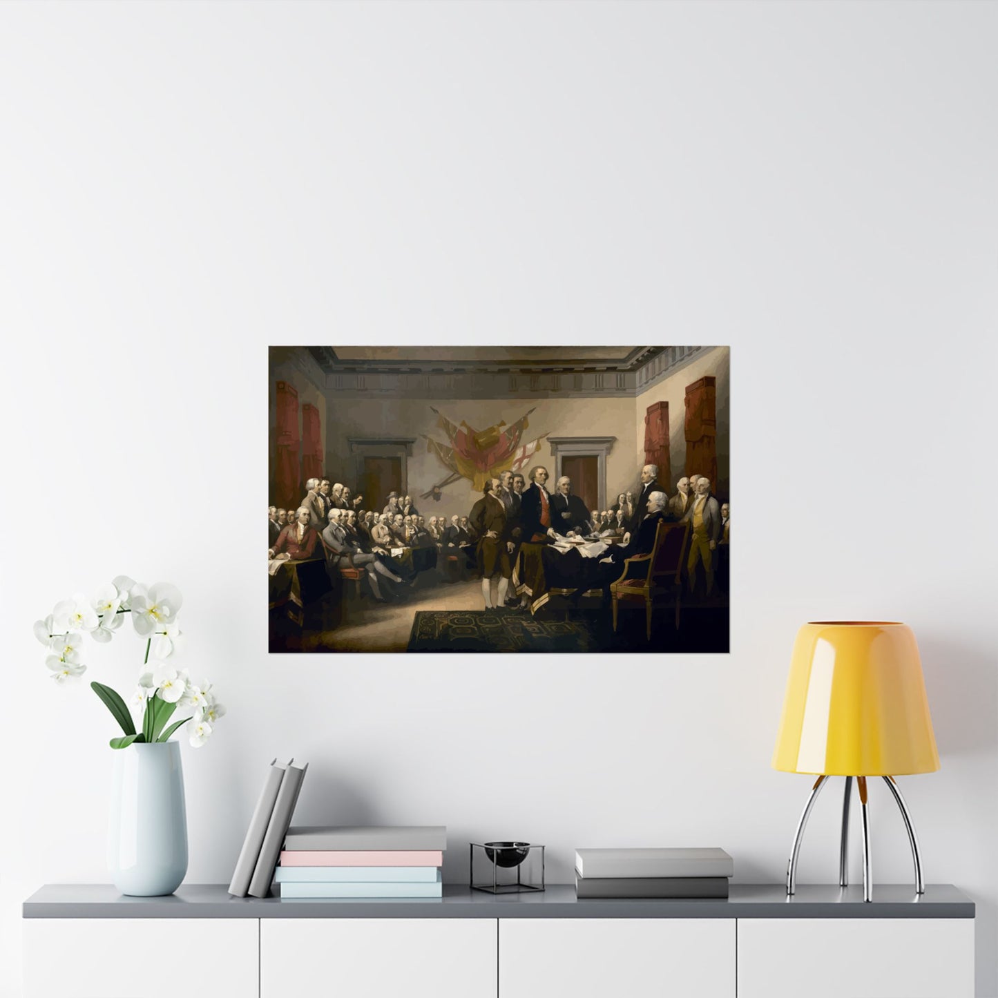 The Signing of The Declaration of Independence Matte Painting Poster