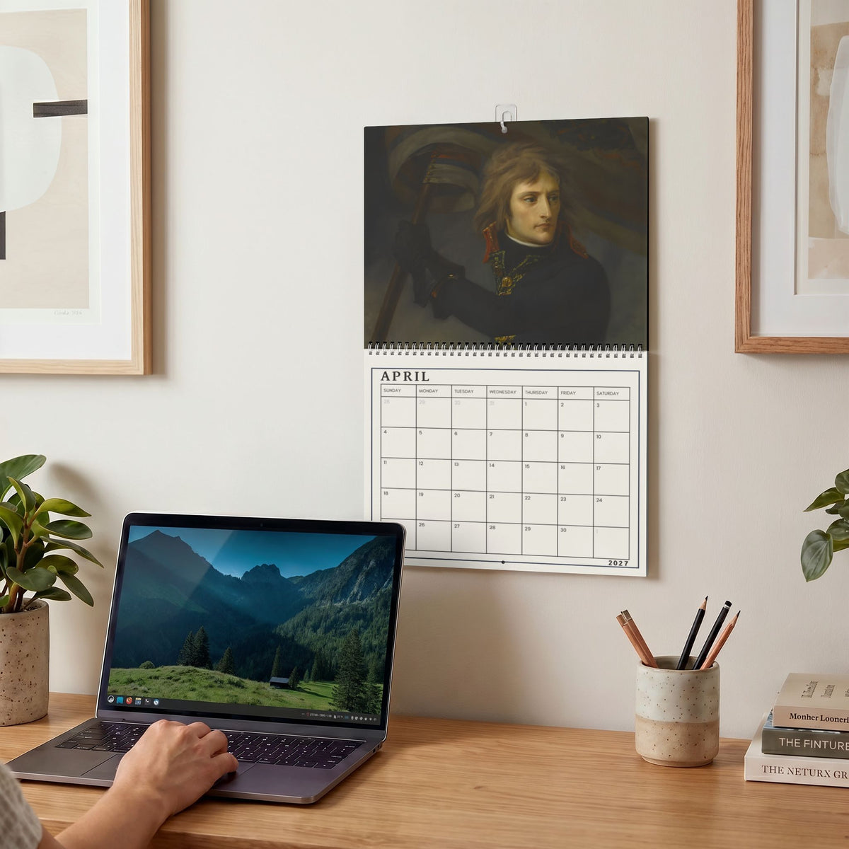 Historical Art Wall Calendar — Napoleon Portraits Monthly Calendar