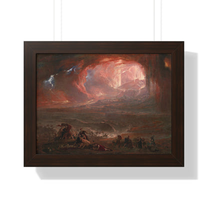 Historical Destruction of Pompeii and Herculaneum Framed Painting Poster