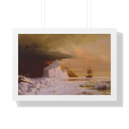 Historical Arctic Summer Framed Painting Poster