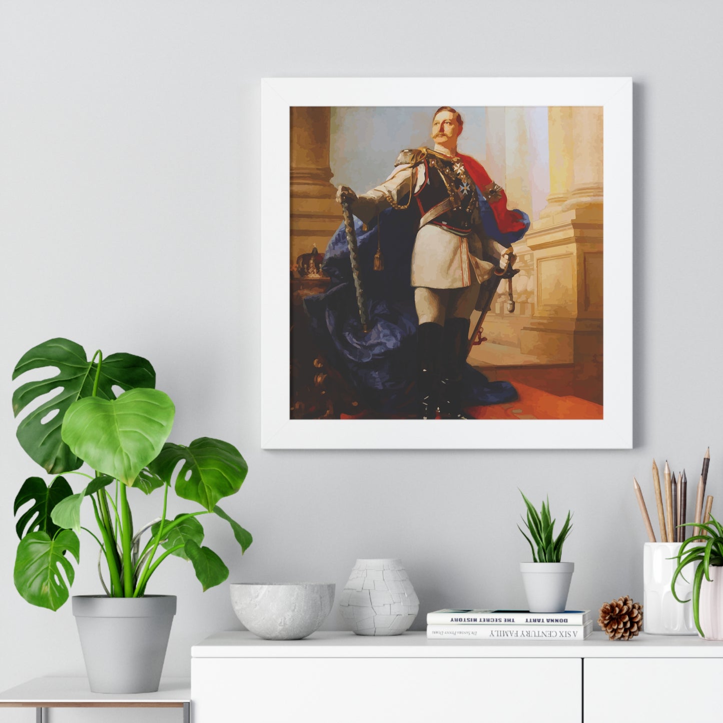 Kaiser Wilhelm II Framed Painting Poster