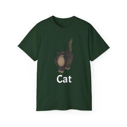 The Black Cat Cutout Painting Unisex Ultra Cotton Shirt