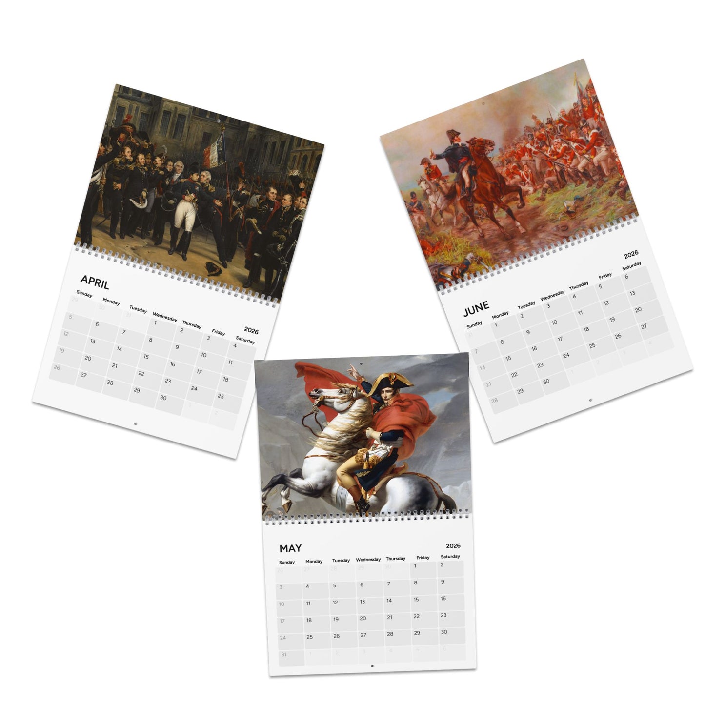 Napoleon Bonaparte Historic Event (Grid Style) Calendar 2026