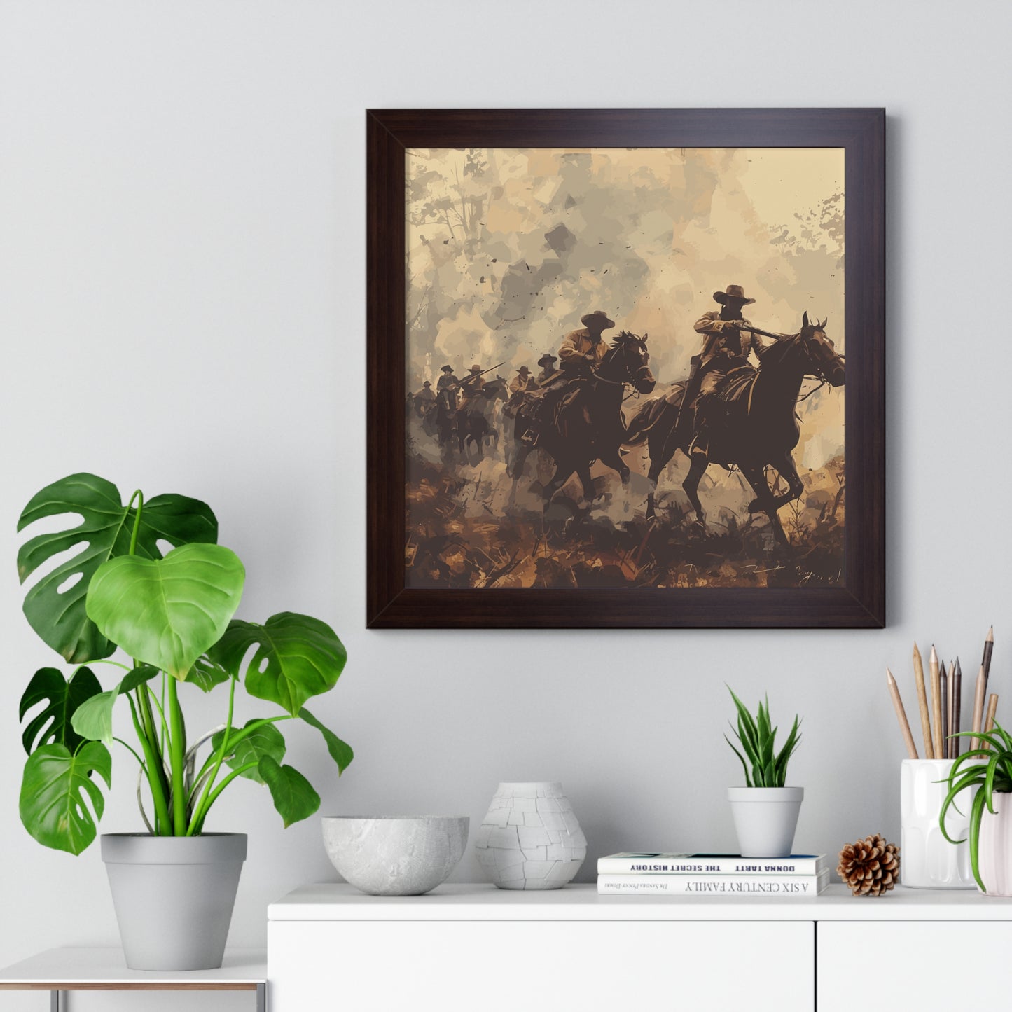 Historical Cowboy Framed Poster