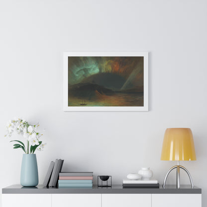 Historical Aurora Borealis Framed Painting Poster