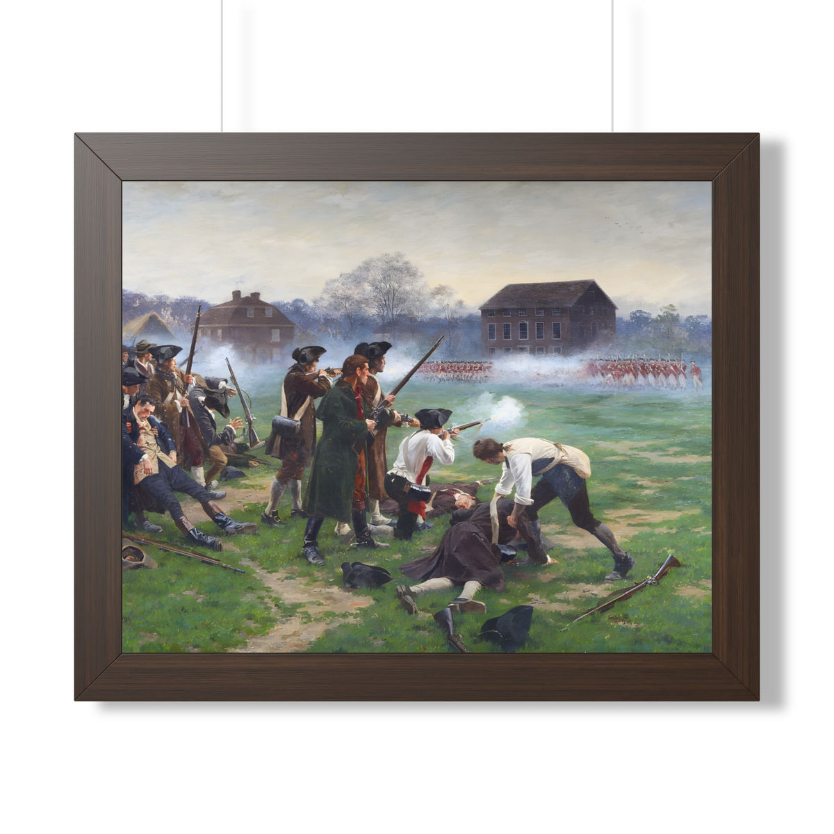 The Battle of Lexington Framed Print | William Barnes Wollen, 1910