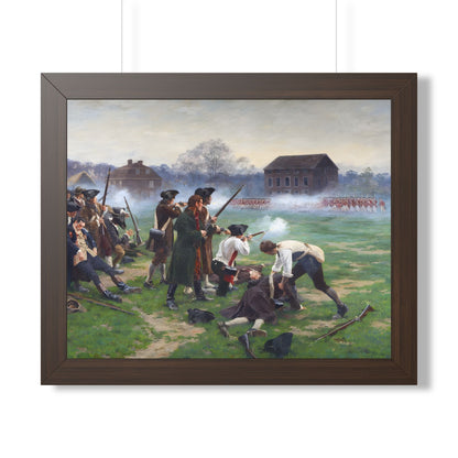 The Battle of Lexington Framed Print | William Barnes Wollen, 1910