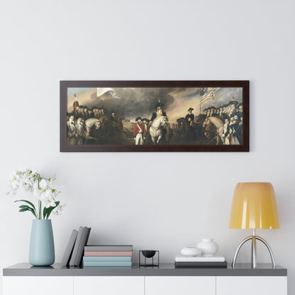 Surrender of Lord Cornwallis at Yorktown Framed Painting Poster