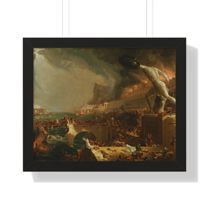 Destruction from The Course of Empire Framed Painting Poster