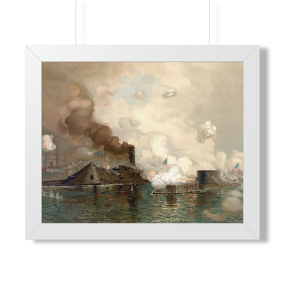 Monitor and Merrimac Framed Print | Julian O. Davidson, 1886