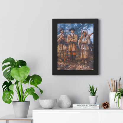 Meriwether Lewis, William Clark, and Sacagawea Framed Painting Poster