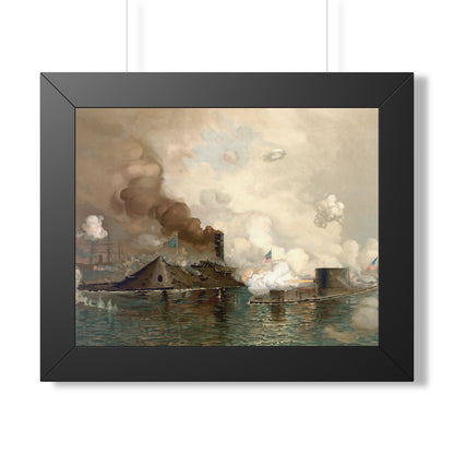 Monitor and Merrimac Framed Print | Julian O. Davidson, 1886