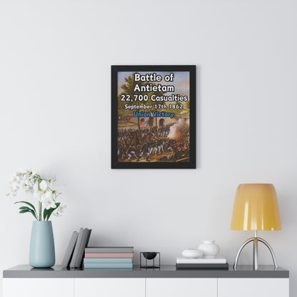 Historical Battle of Antietam Framed Poster