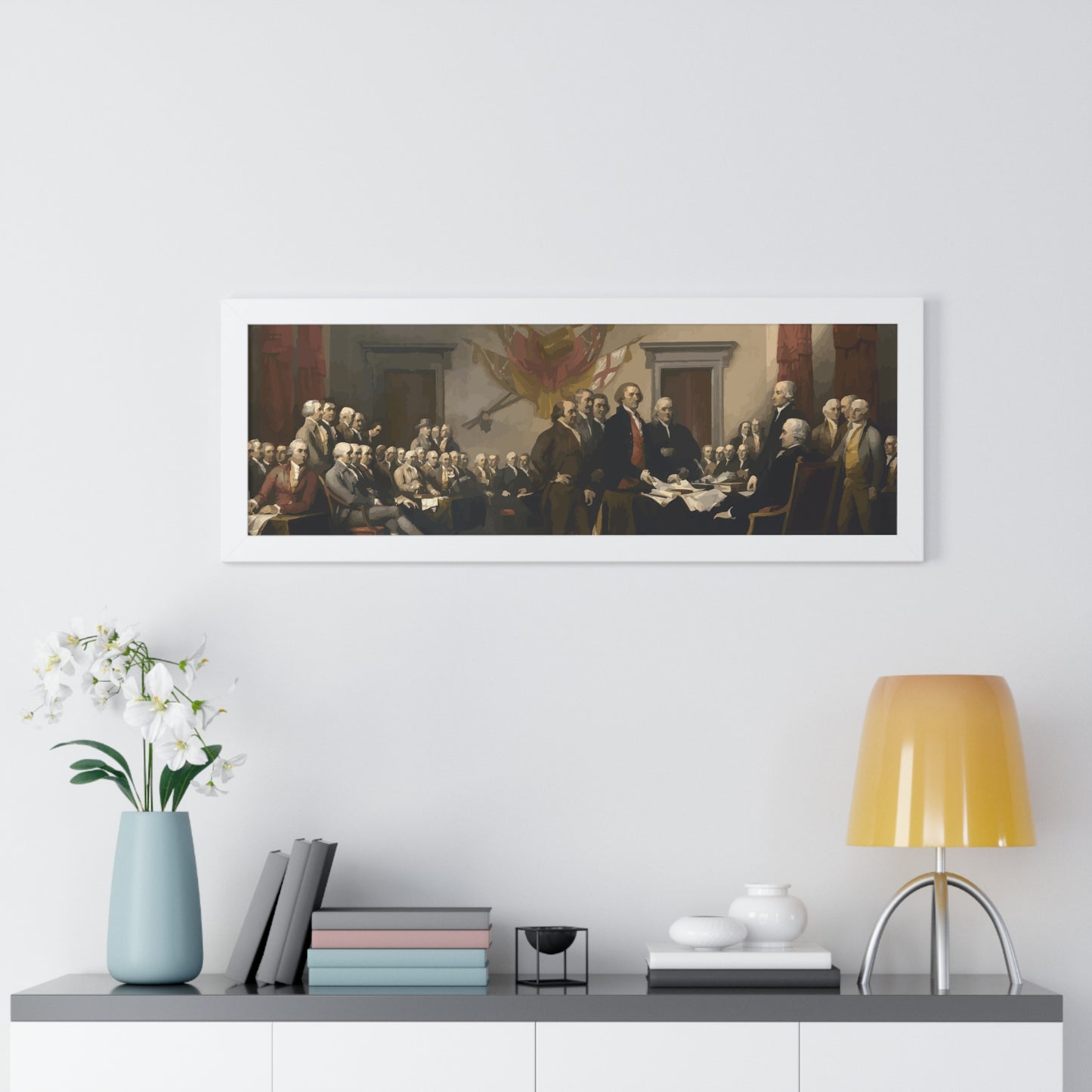 The Signing of The Declaration of Independence Framed Painting Poster