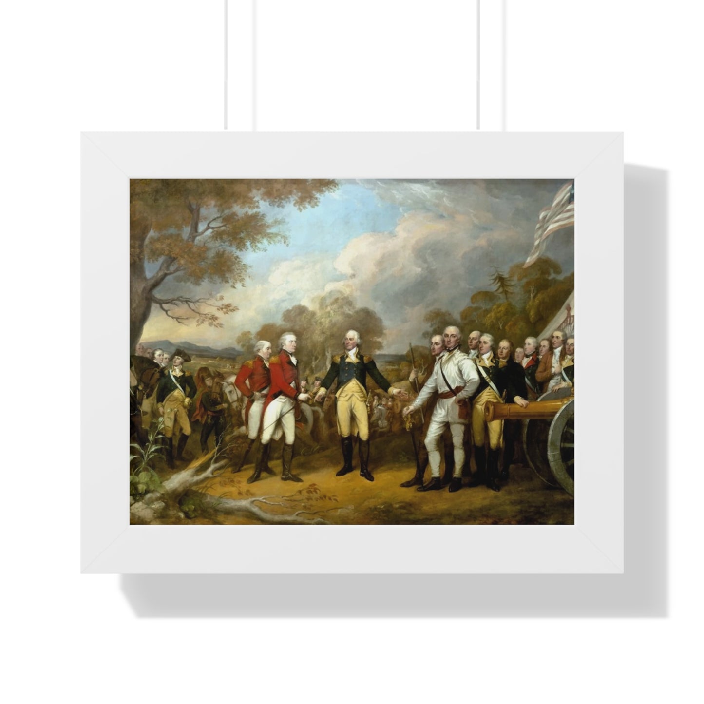 General Burgoyne's Surrender at Saratoga Framed Painting Poster