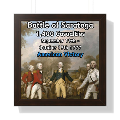 Battle of Saratoga Framed Poster