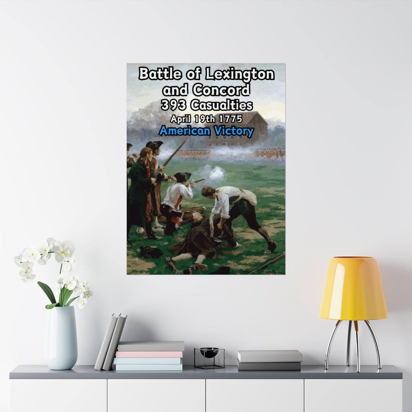 Battle of Lexington and Concord Vertical Matte Poster