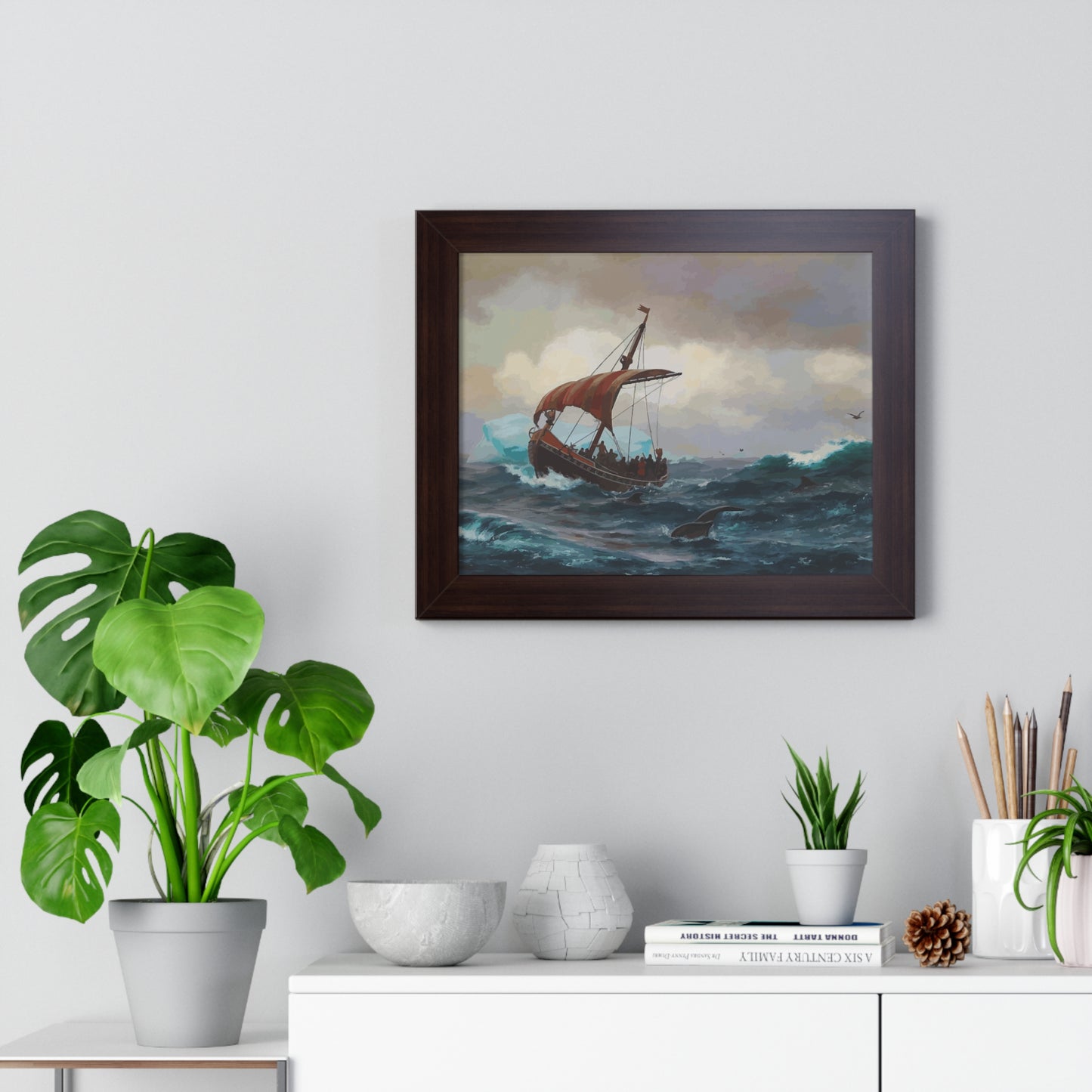 Summer in the Greenland Coast Framed Painting Poster