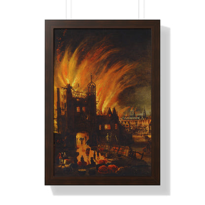 The Great London Fire Painting Poster