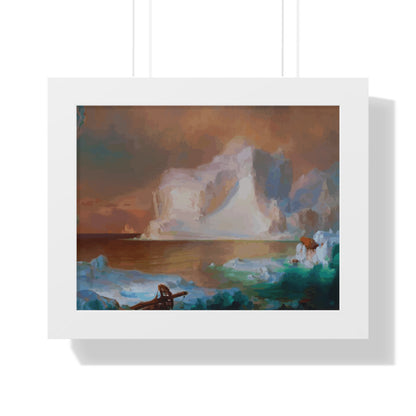 The Icebergs Framed Painting Poster